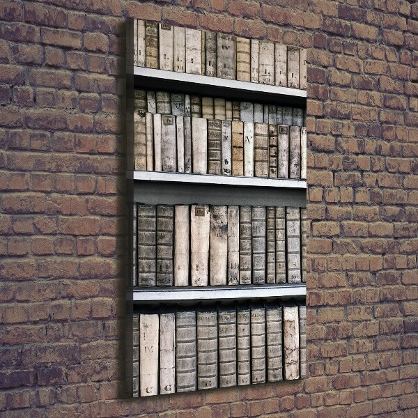 Quadro su tela canvas verticale Libreria