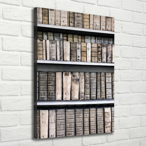 Quadro su tela canvas verticale Libreria