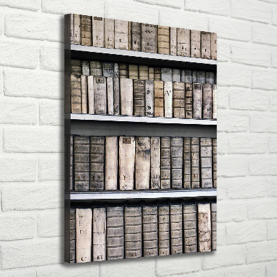 Quadro su tela canvas verticale Libreria