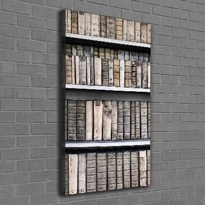 Quadro su tela canvas verticale Libreria