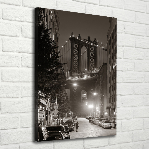 Quadro foto su tela verticale Manhattan, New York