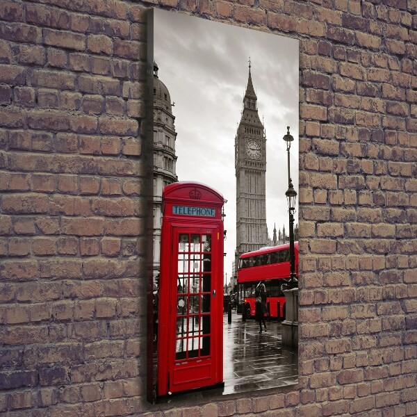 Quadro su tela canvas verticale Big Ben di Londra
