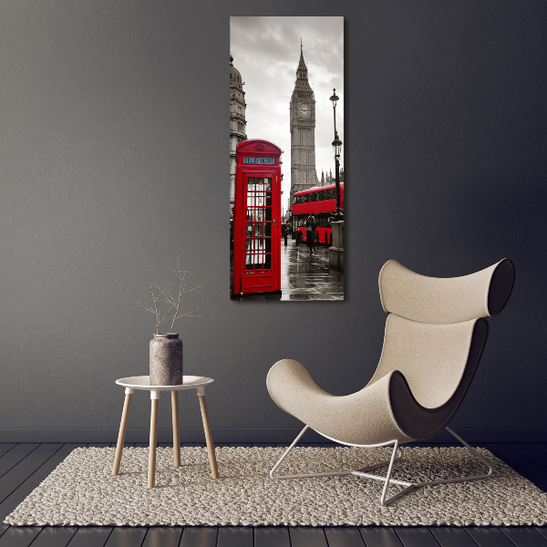 Quadro su tela canvas verticale Big Ben di Londra