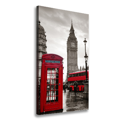 Quadro su tela canvas verticale Big Ben di Londra