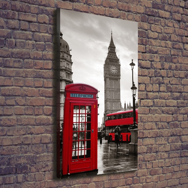 Quadro su tela canvas verticale Big Ben di Londra