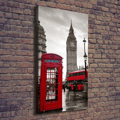 Quadro su tela canvas verticale Big Ben di Londra