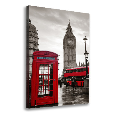 Quadro su tela canvas verticale Big Ben di Londra