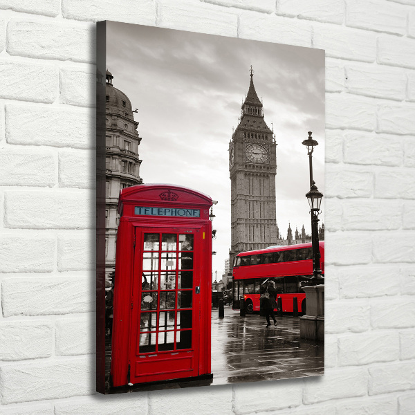 Quadro su tela canvas verticale Big Ben di Londra