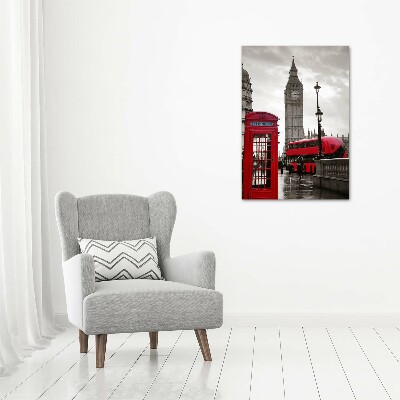 Quadro su tela canvas verticale Big Ben di Londra