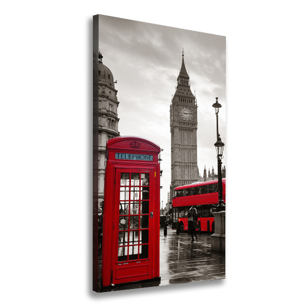 Quadro su tela canvas verticale Big Ben di Londra
