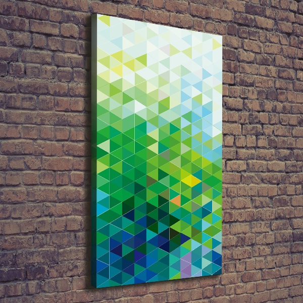 Quadro foto su tela verticale Triangoli astratti