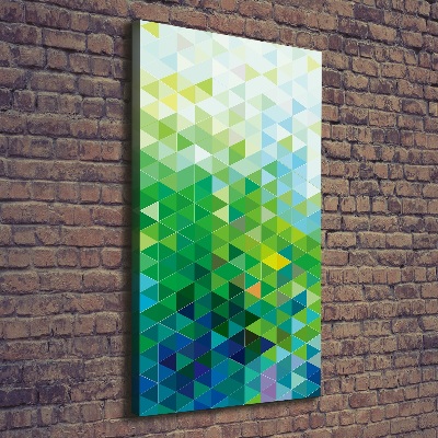 Quadro foto su tela verticale Triangoli astratti