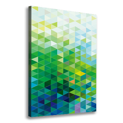 Quadro foto su tela verticale Triangoli astratti