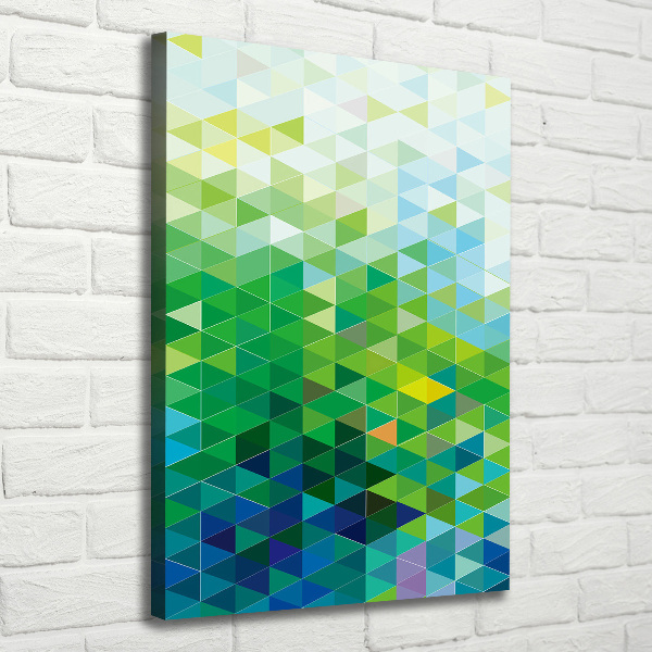 Quadro foto su tela verticale Triangoli astratti