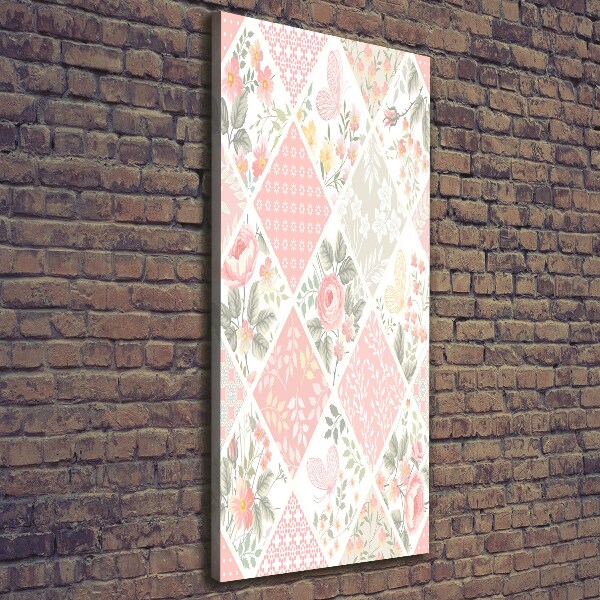 Quadro foto su tela verticale Motivo floreale