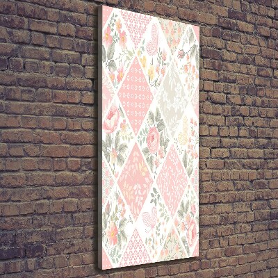 Quadro foto su tela verticale Motivo floreale