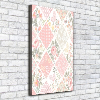 Quadro foto su tela verticale Motivo floreale