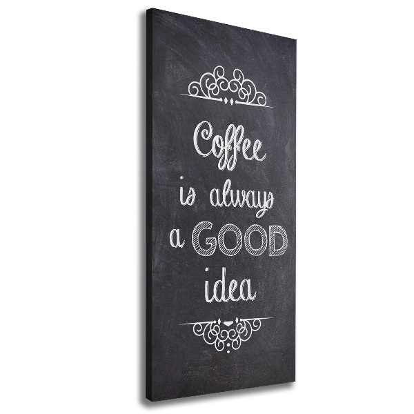 Quadro foto su tela verticale Collage di caffè