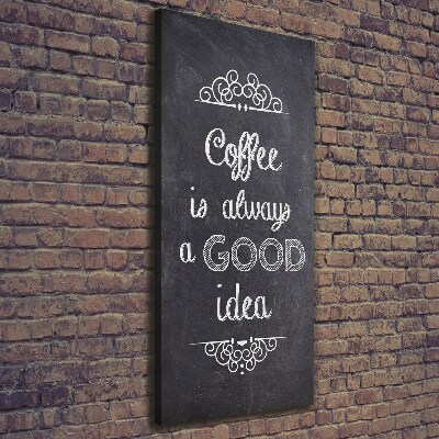 Quadro foto su tela verticale Collage di caffè