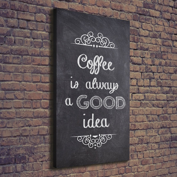 Quadro foto su tela verticale Collage di caffè