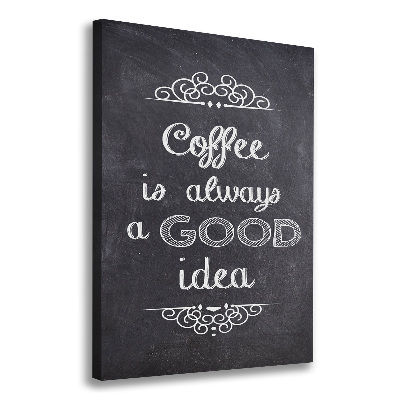 Quadro foto su tela verticale Collage di caffè