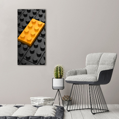 Quadro su tela canvas verticale Lego