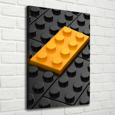 Quadro su tela canvas verticale Lego