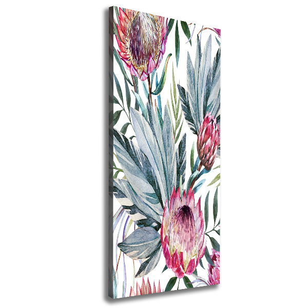 Quadro su tela canvas verticale Protea