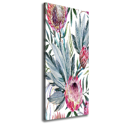 Quadro su tela canvas verticale Protea