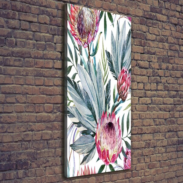 Quadro su tela canvas verticale Protea