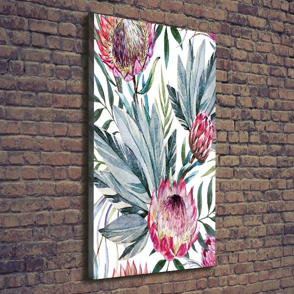 Quadro su tela canvas verticale Protea