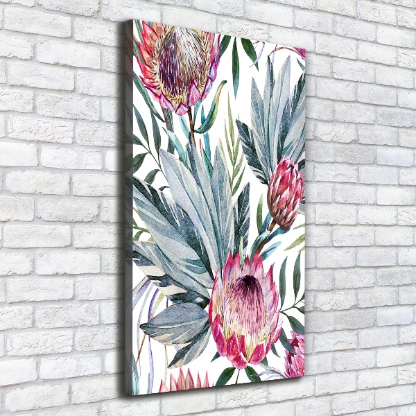 Quadro su tela canvas verticale Protea