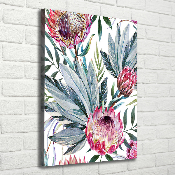Quadro su tela canvas verticale Protea