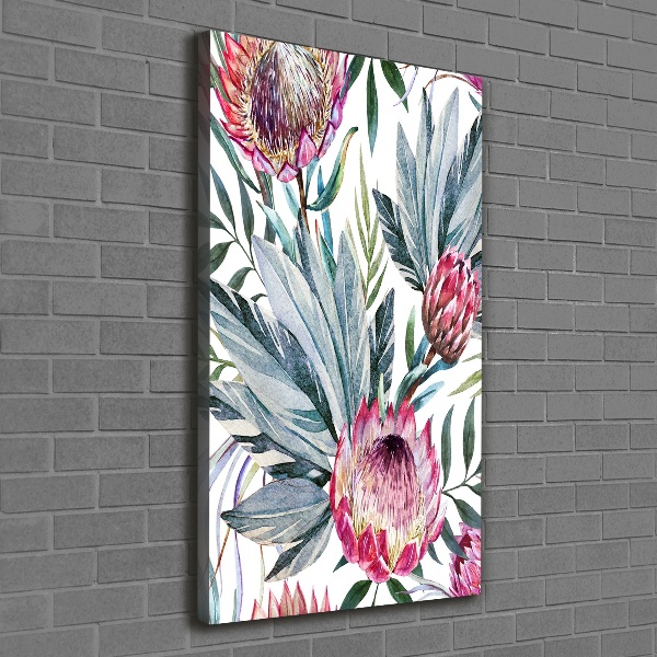 Quadro su tela canvas verticale Protea