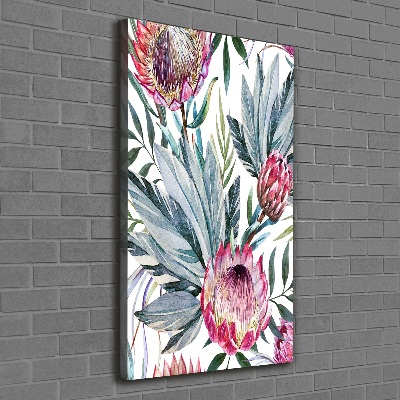 Quadro su tela canvas verticale Protea
