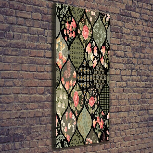 Quadro foto su tela verticale Motivo floreale