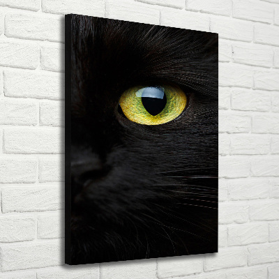 Quadro su tela canvas verticale Occhi di gatto