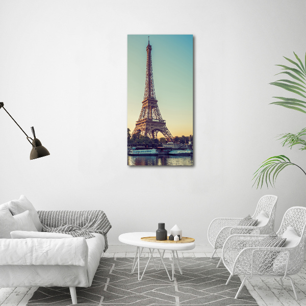 Quadro su tela canvas verticale Torre Eiffel Parigi