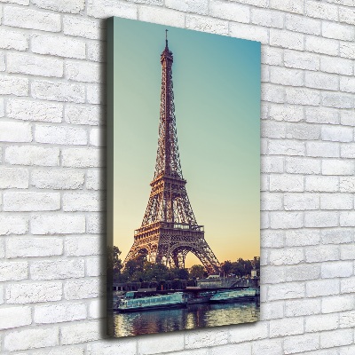 Quadro su tela canvas verticale Torre Eiffel Parigi
