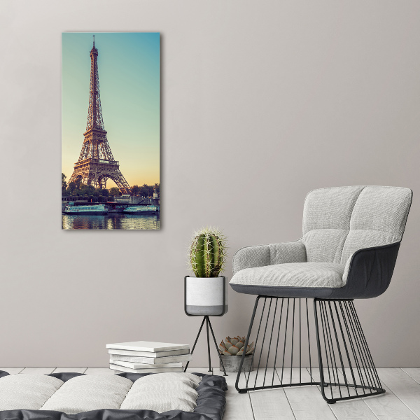 Quadro su tela canvas verticale Torre Eiffel Parigi