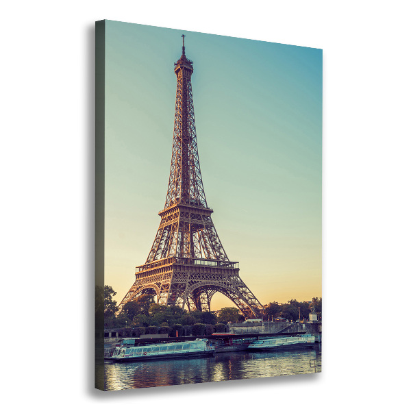 Quadro su tela canvas verticale Torre Eiffel Parigi