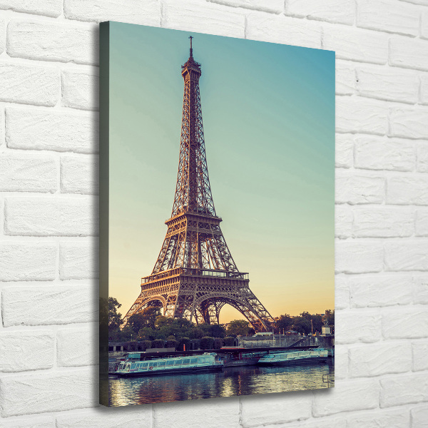 Quadro su tela canvas verticale Torre Eiffel Parigi