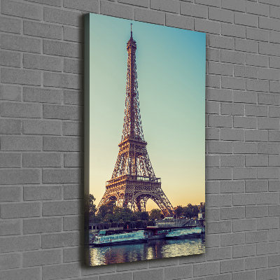 Quadro su tela canvas verticale Torre Eiffel Parigi
