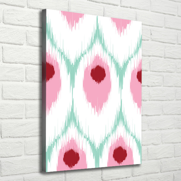 Quadro su tela canvas verticale Motivo a pavone