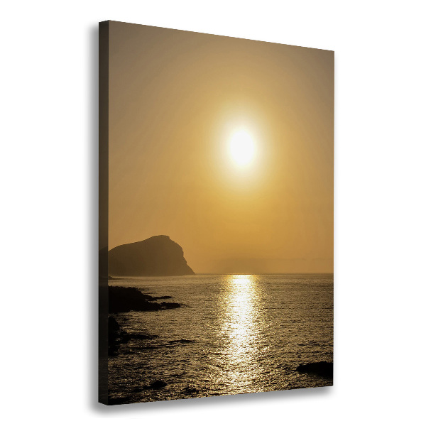 Stampa quadro su tela verticale Mare al tramonto