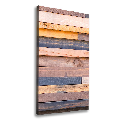 Stampa quadro su tela verticale Parete in legno