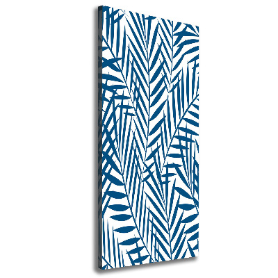 Quadro foto su tela verticale Foglie tropicali