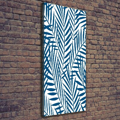 Quadro foto su tela verticale Foglie tropicali