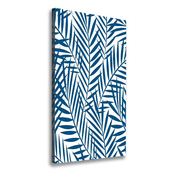 Quadro foto su tela verticale Foglie tropicali