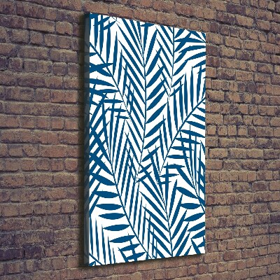 Quadro foto su tela verticale Foglie tropicali